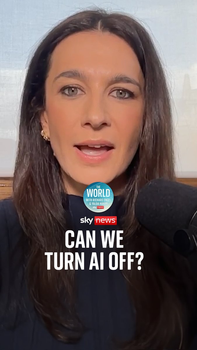 'There's no off switch at that point' AI safety researcher Nate Soares (Nate Soares ⏹️) explains when AI could become impossible to turn off. Watch his full chat with Yalda Hakim here 👉