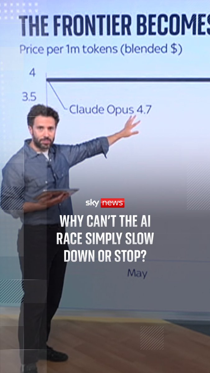 Why can’t the AI race simply slow down or stop? Sky News technology correspondent Rowland Manthorpe examines the economics driving frontier AI and the growing competition between the US and China.