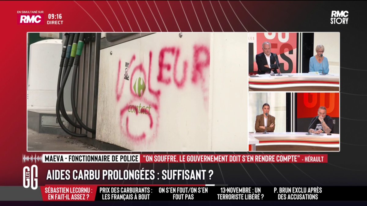 🎙️ Alain Marschall : "2.99 € le diesel en Alsace !" 🎙️ Maeva, au 3216 : "C'est honteux. On s'asphyxie. Je suis fonctionnaire de police, mon conjoint agriculteur, on a 2 enfants. On devrait vivre normalement. Mais maintenant, on réfléchit avant d'arriver à la pompe." #GGRMC