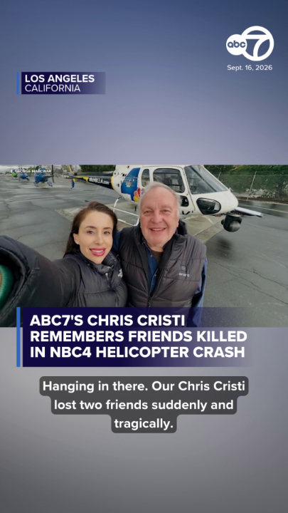 ABC7 helicopter reporter Chris Cristi is sharing memories of reporter Eliana Moreno and pilot George Marciniw, who were killed in the NBC4 helicopter crash while covering a deadly Metro bus collision.