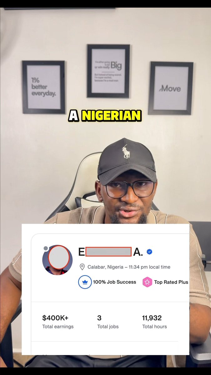 This Nigerian has made over $400K on Upwork from just ONE client.