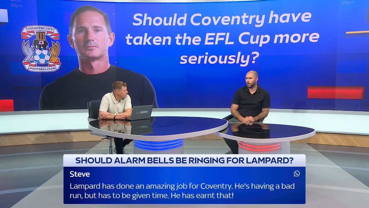 "He will be the manager the whole season" 🗣️ Can Frank Lampard keep Coventry City in the Premier League? 🤔