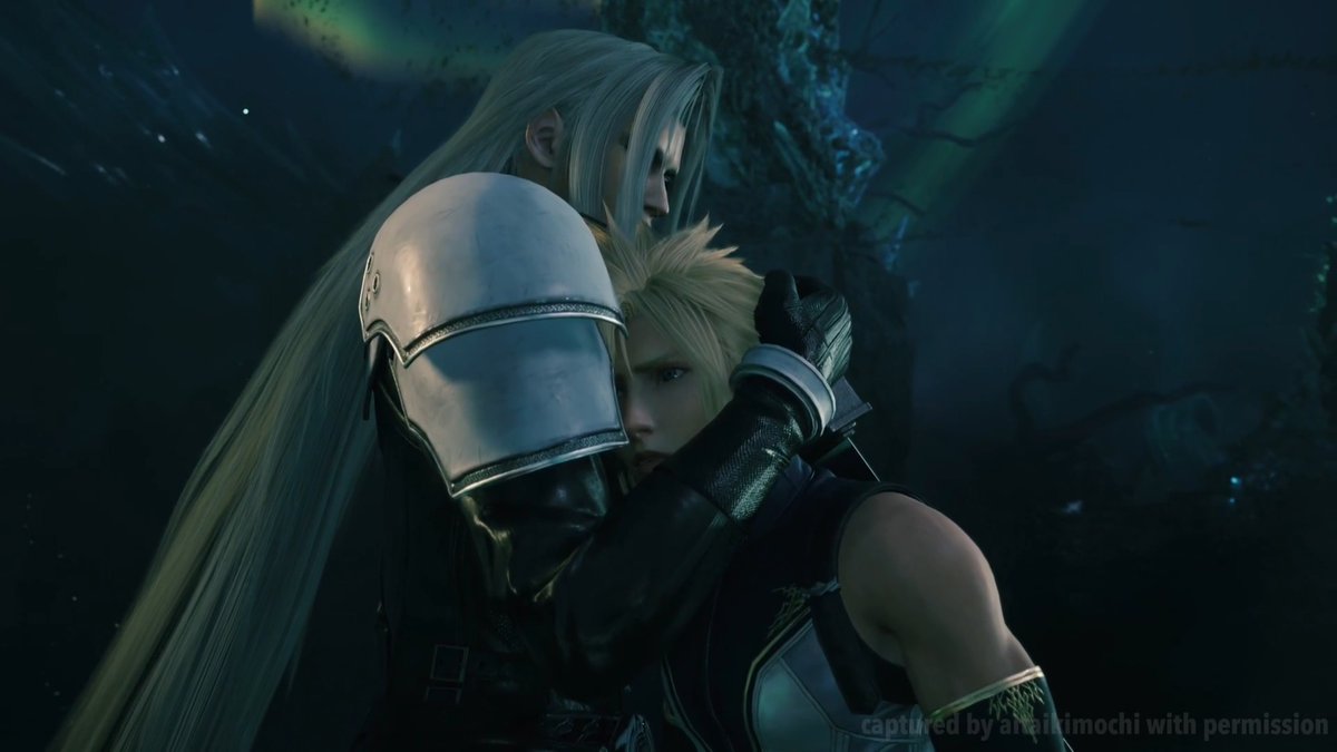 The FF7 Revelation Cloud and Sephiroth scene at the North Crater is kind of insane with its implications 🤯 Here is the HD footage I captured on the PS5 at the press station for Square Enix's booth! Permission to post is granted by SE as long as there is on-screen text!