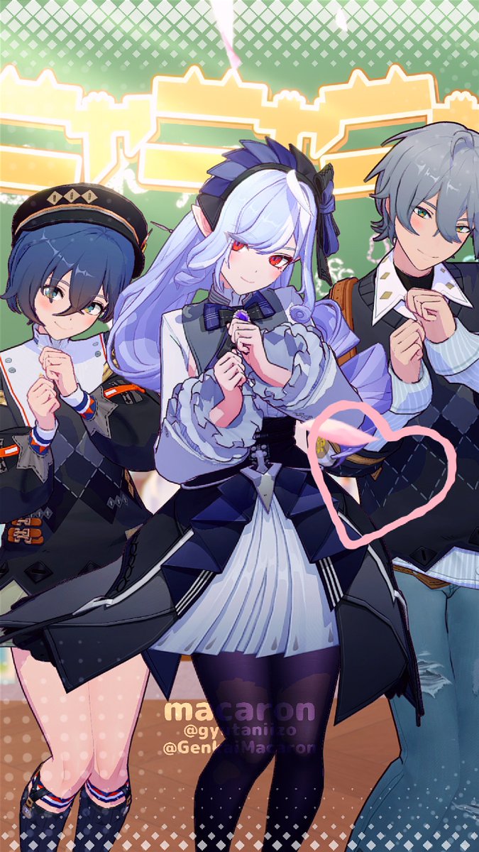 ꙳⋆✡︎📢 動画up .ᐟ.ᐟ💝 ★━━━━－－－－ ビビアン☔️リン💙アキラ🧡／ニャニャニャチュニャ【ゼンゼロ/ZenlessZoneZero/MMD】 ★━－－－－ なのです(ﾉ˶>ᗜ​<˵)ﾉ💜🖤💜◌⋆꙳⑅ #ゼンゼロ #zzzero #ニャニャニャチュニャ