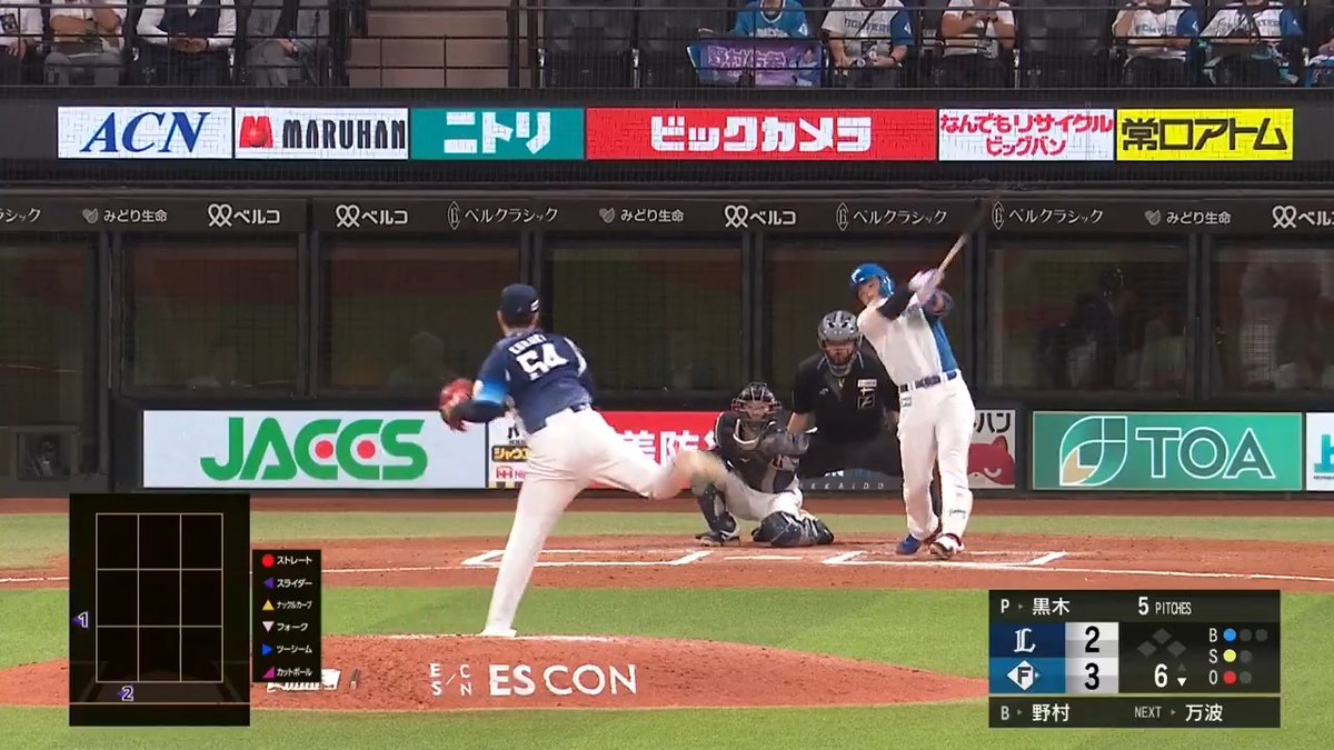 これがジェイのパワー!🔥🔥 追加点となる一撃!💪 北海道日本ハム 野村佑希 選手の今シーズン第16号ソロホームラン!🌈