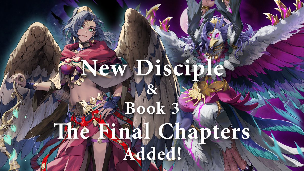 New Story & Disciple Releases! 📖 Book 3: The Axe's Heir is about to reach its conclusion! Chapter 13 and the Epilogue are coming soon. ✨ The axe's heir will have to make some tough choices! Also, Leda joins up to celebrate the release of Fire Emblem: Fortune's Weave! Log in for just 3 days to recruit her! Stay tuned for more! ♪ #FEShadows #FireEmblem