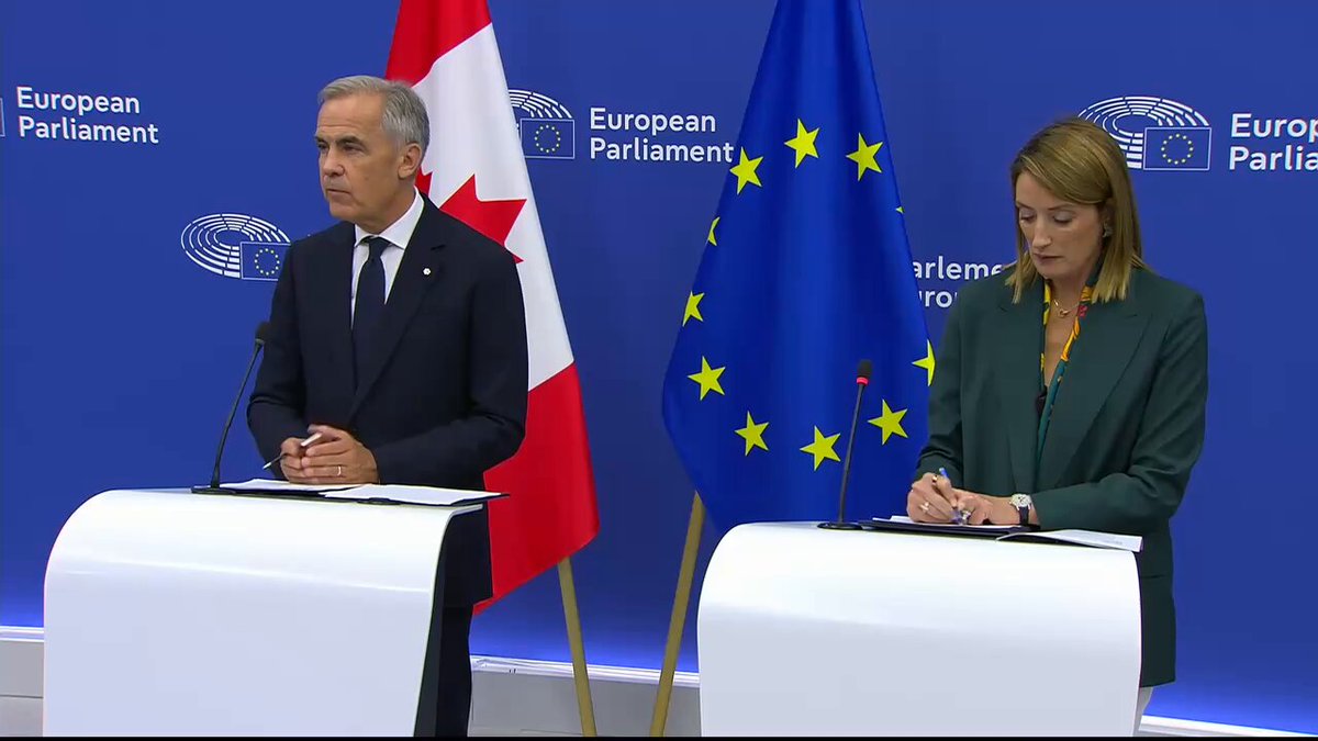 Mark Carney: "President von der Leyen used both terms, Alliance for the Future and Associate Membership. The precise nomenclature for Europe is a question for Europe ... what matters is the substance. Canada is not in a position nor seeking to become a full member of the EU. Therefore, it's a different framework."