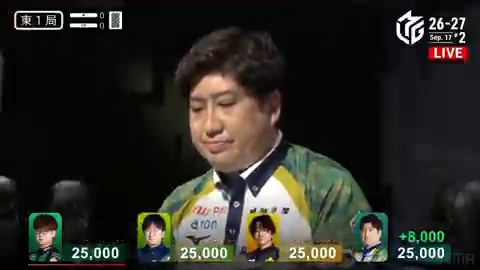 #Mリーグ 2026-27試合ダイジェスト📹 東1局 #鈴木大介 選手の満貫のアガリ！ やや苦しい手牌から 前向きに進めて🀇🀊待ちリーチにたどり着く！ 仕掛けていた萩原選手から🀇を捉えて なんと裏ドラ3枚！ いきなり8000のアガリで一歩リード！ 👇動画タップで今すぐ無料視聴