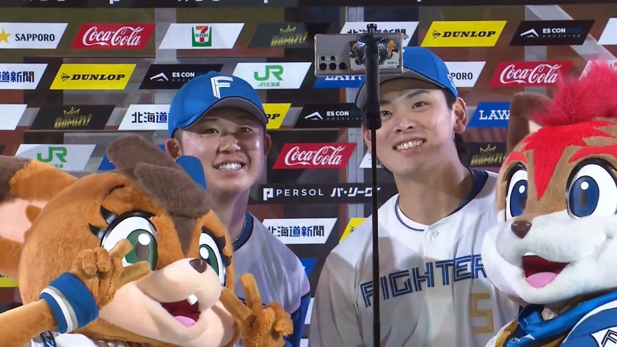 ／ 9/17 ヒーローインタビュー⚾️ ＼ 北海道日本ハム 進藤勇也 選手 野村佑希 選手✨