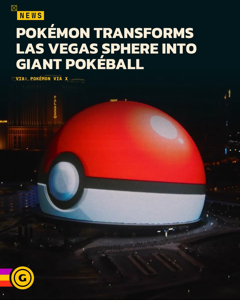 Transforming into a giant Pokéball and Spheal is probably the greatest way to use the Las Vegas Sphere ever.