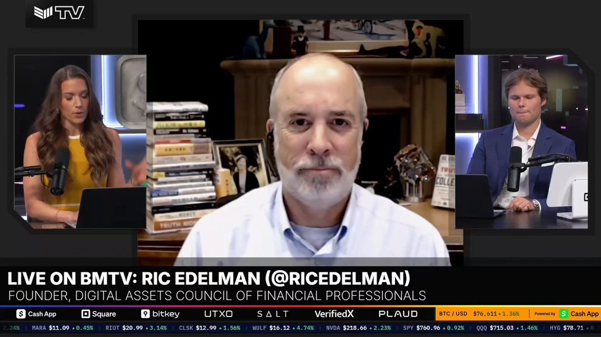 JUST IN: Legendary American financial advisor Ric Edelman compares buying Bitcoin today to buying Amazon in 1999: "Back in 1999 people were arguing over whether to invest in Amazon. Nobody has that argument. Everybody owns it, and Bitcoin will have the same trajectory in the future."