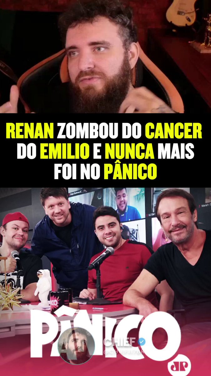 Relembre quando o Renan Santos zombou do câncer do Emílio Surita do Programa Pânico na Jovem Pan Programa Pânico