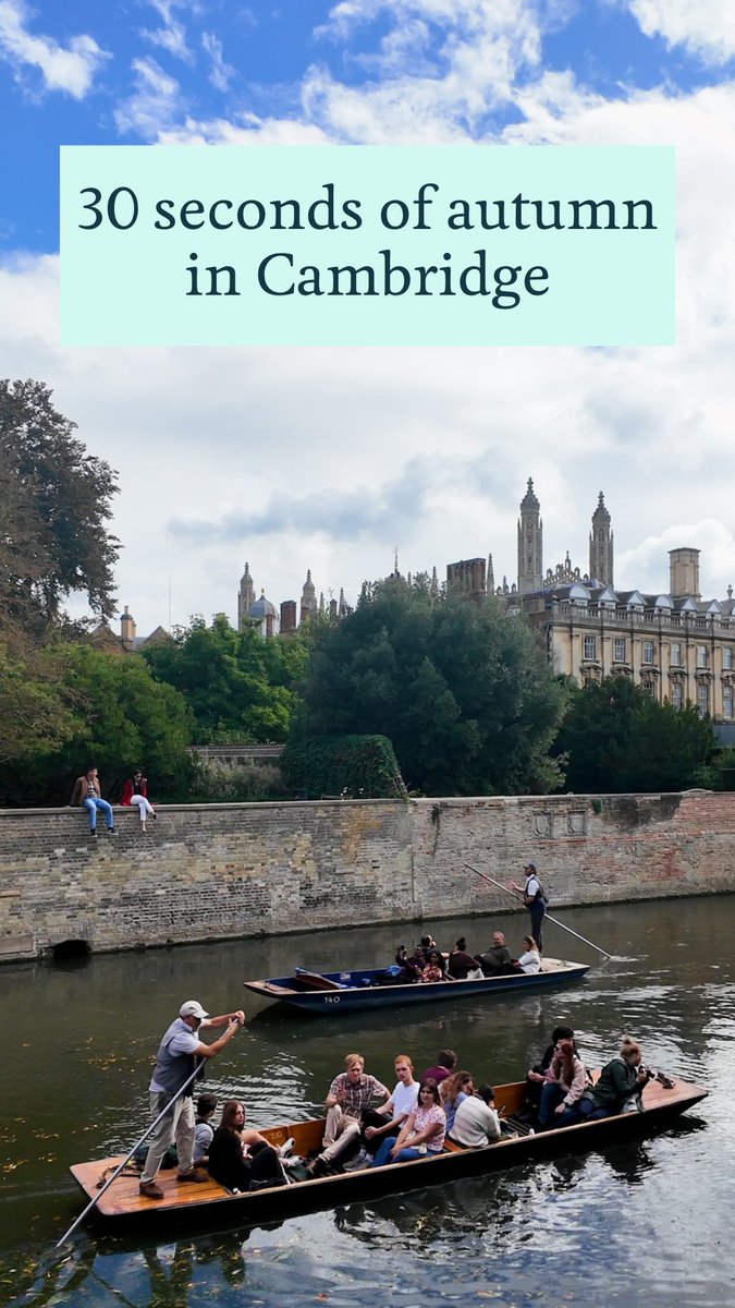 Summer's fading, autumn's arriving 🍂 Where’s your favourite place in Cambridge to enjoy the new season? 🍁☕