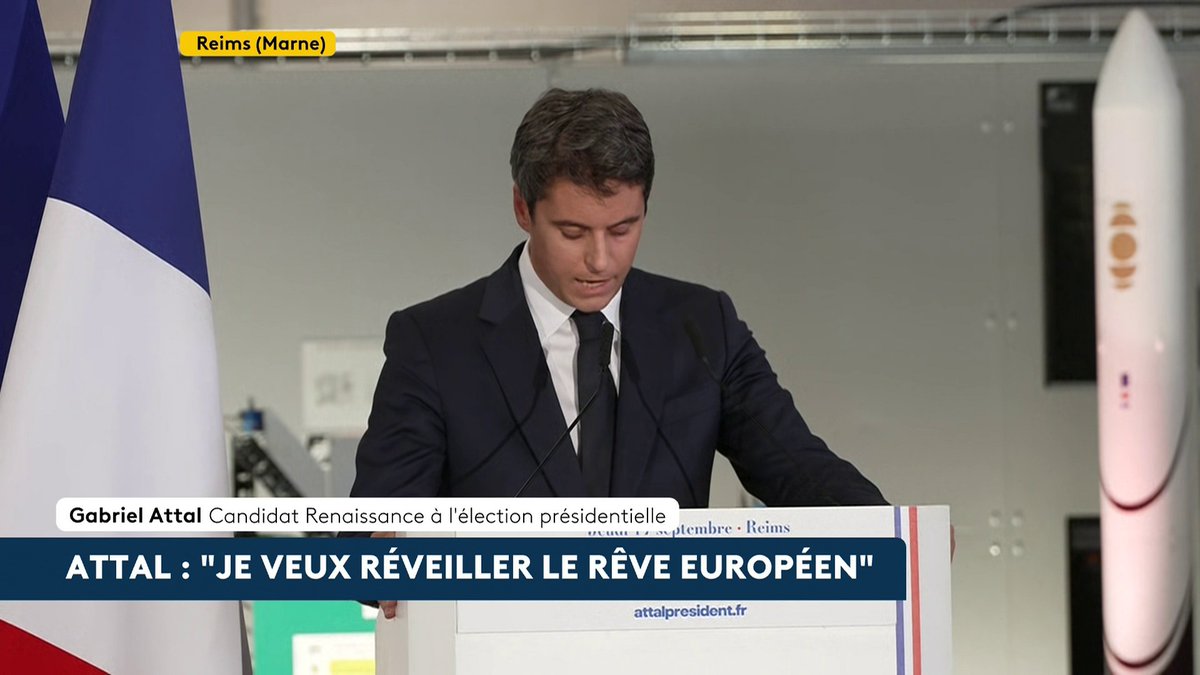 🔴 🗣️ "Grâce à l'action d'E. Macron, l'UE a su faire sa propre introspection et évoluer sur des sujets décisifs. [...] Le président Macron a su s'imposer comme le principal leader européen, ces dernières années", juge Gabriel Attal, candidat à l'élection présidentielle. #canal16