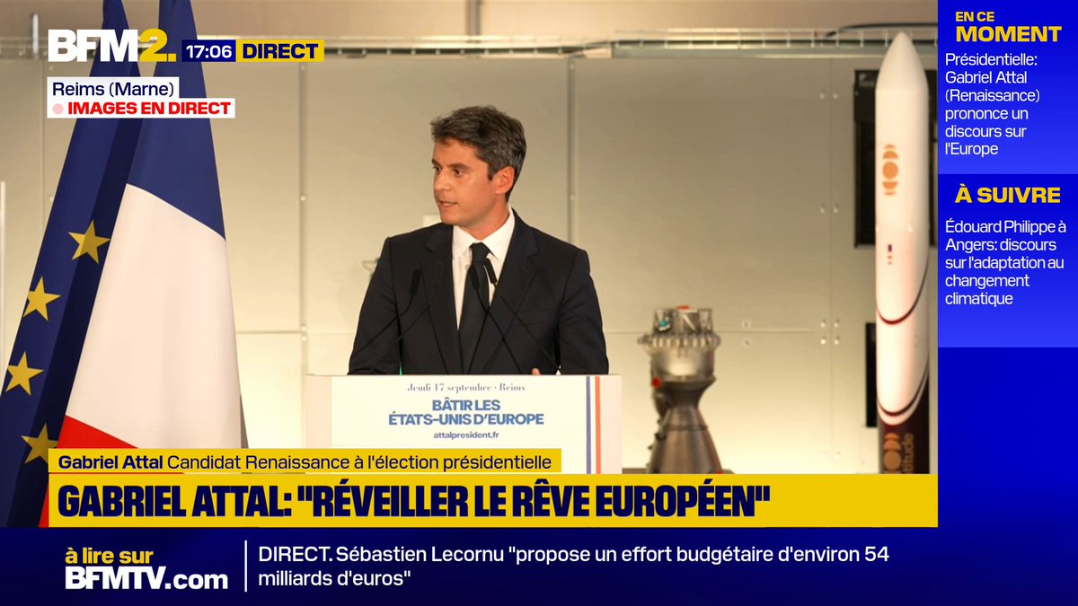💬 "Voter Le Pen, c'est soutenir Trump. Voter Le Pen, c'est favoriser Poutine" Gabriel Attal s'exprime sur les conséquences des guerres au Moyen-Orient et en Ukraine sur les coûts de l'énergie #BFM2