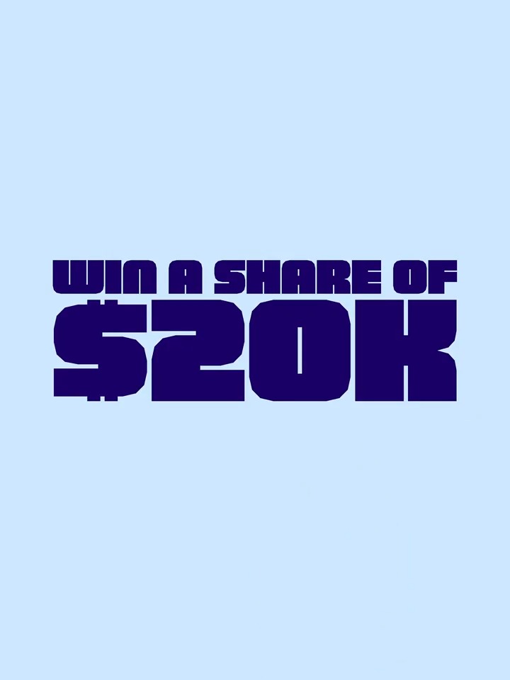 We're giving out $20,000. Enter now for a chance to claim your share. ⤵️
