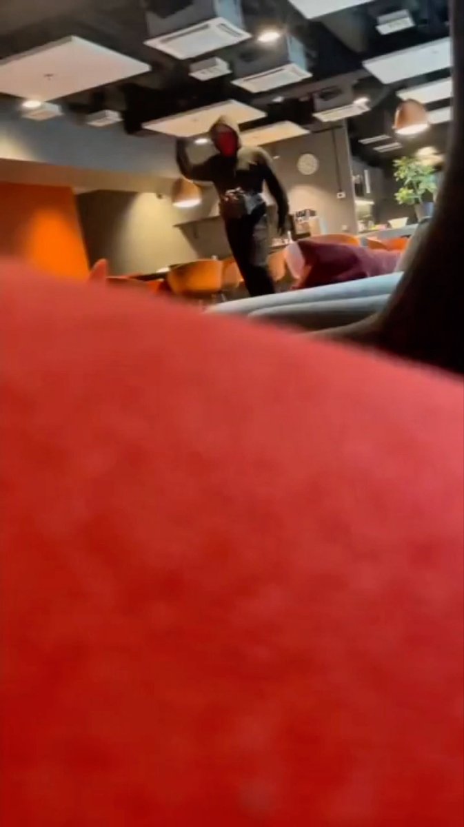 Duel headquarters is under threat by an Islamic terrorist, he appears to have a bomb strapped around his chest.