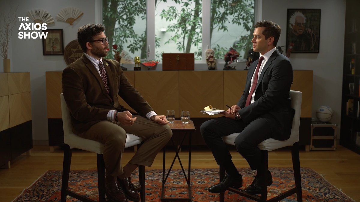 Next clip from the Axios interview w/ Hasan Piker. Me: It seems you care a lot more about how Israel treats Muslims than how China treats Muslims. Piker: Yeah, because Israel is murdering not just Muslims, but Christians as well, with my tax dollars.