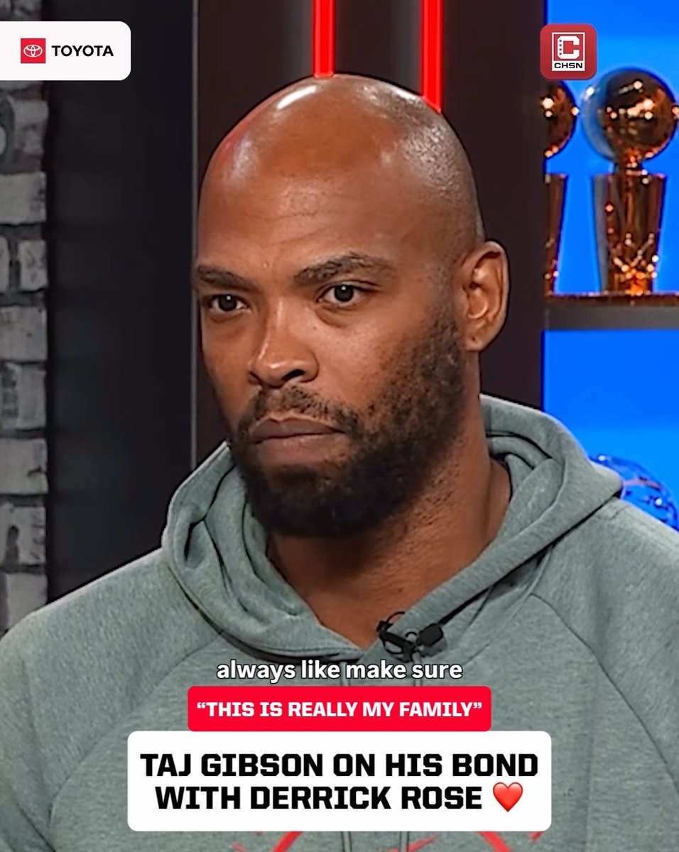 "That's my point guard...this is my family." 🤞 Taj Gibson on his bond with Derrick Rose ❤️
