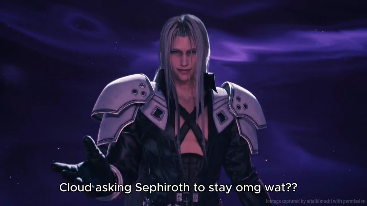Sephiroth taunting Cloud again with the no number thing, and Cloud being a good puppet and begging him to not go??? Interesting, very interesting... Footage captured by me from the FF7 Revelation TGS2026 demo!