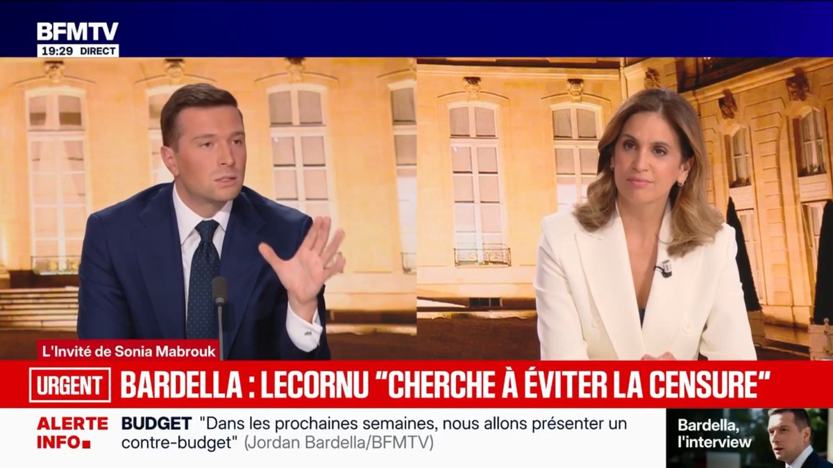 Nous avons des lignes rouges sur le budget : nous n'accepterons pas d'économies sur le dos de la France du travail, nous n'accepterons pas de mesures injustes sur les entreprises françaises que nous devons au contraire libérer de l'enclume fiscale et normative. BFM