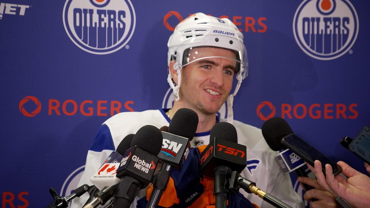 "The coaching staff gave me confidence last year & when I get that confidence I know it's been in me the whole time... I'm ready to go, I'm ready to help this team win." #Oilers defenceman Ryan Shea on building off of his career season last year. Enterprise | #LetsGoOilers
