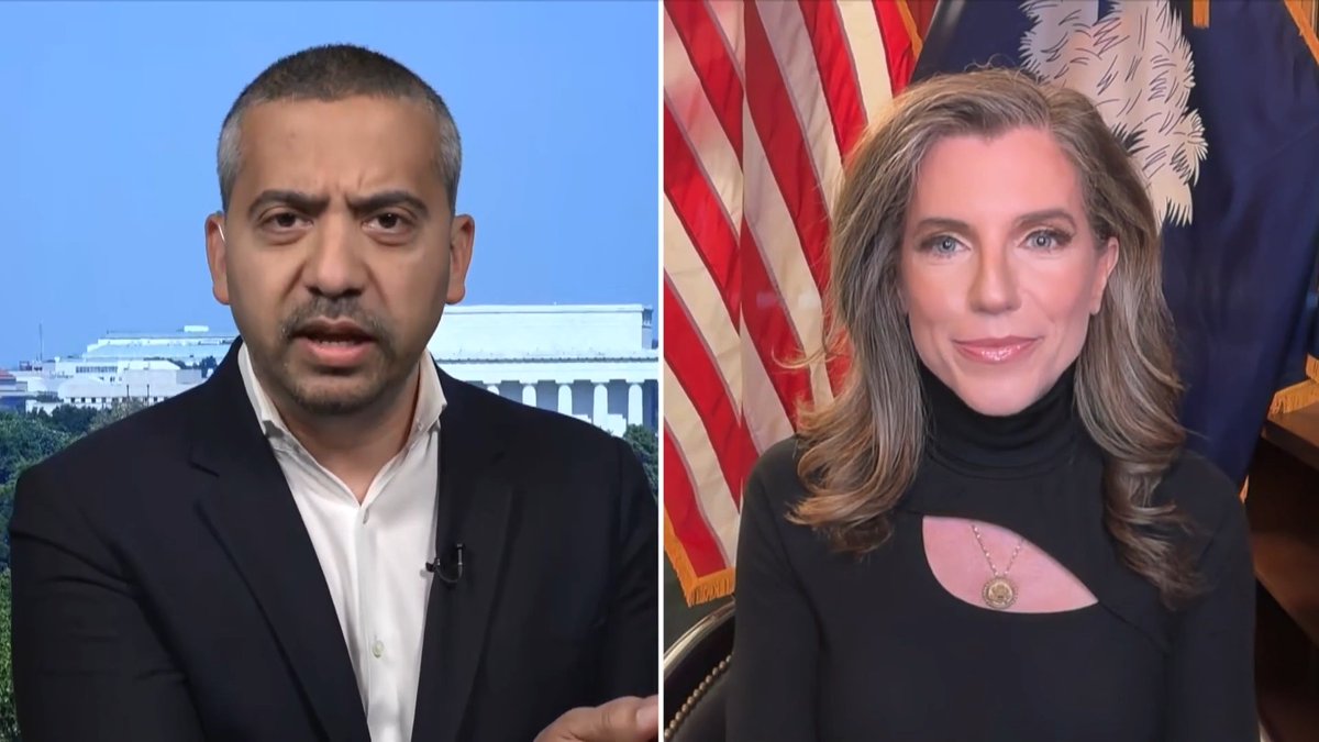'You're a racist bigot!' Mehdi Hasan challenges congresswoman Nancy Mace for tweeting support for Dasha Kilpatrick, who asked two Muslim American women to leave a Texas grocery store. Watch more 👇 📺 Piers Morgan | Mehdi Hasan | Nancy Mace