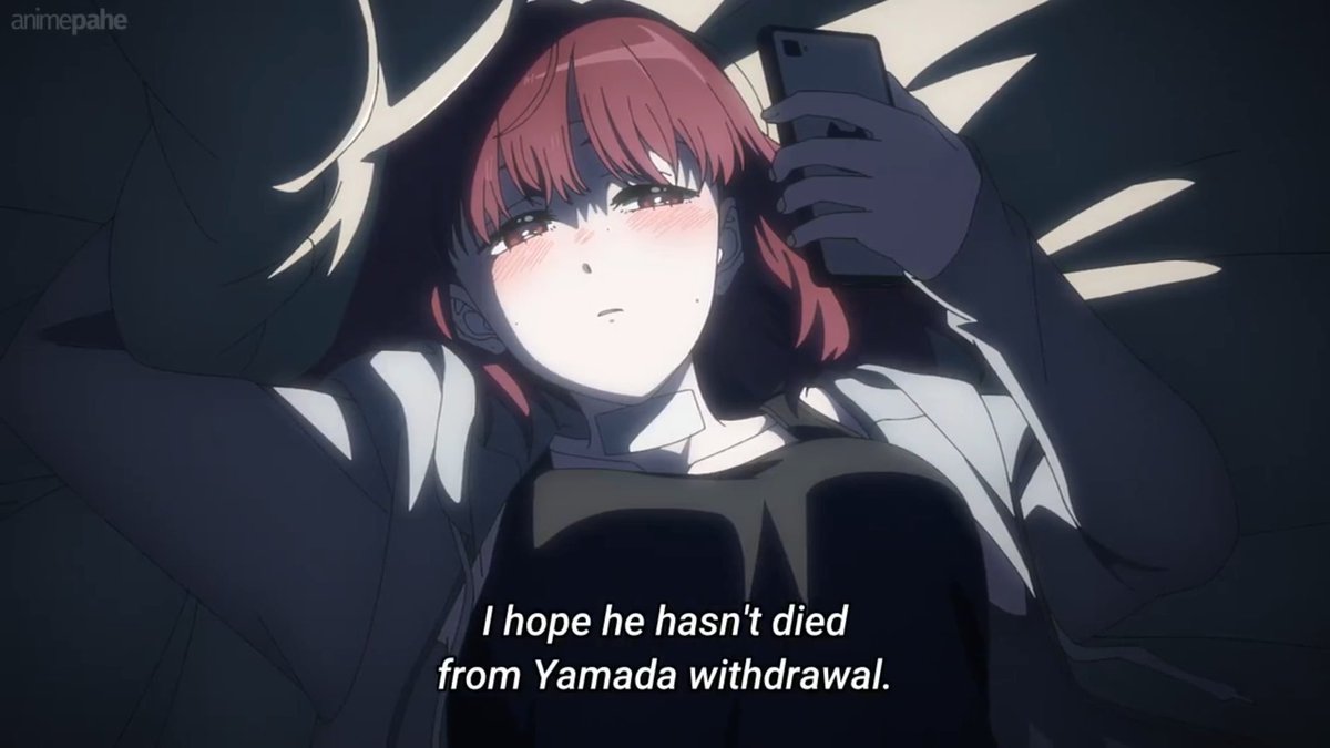YAMADA CAN'T TALK ABOUT SASAKI GOING THROUGH YAMADA WITHDRAWALS WHEN SHE'S THE ONE SITTING IN BED LOOKING AT PICTURES OF HIM TO FEEL BETTER 😭