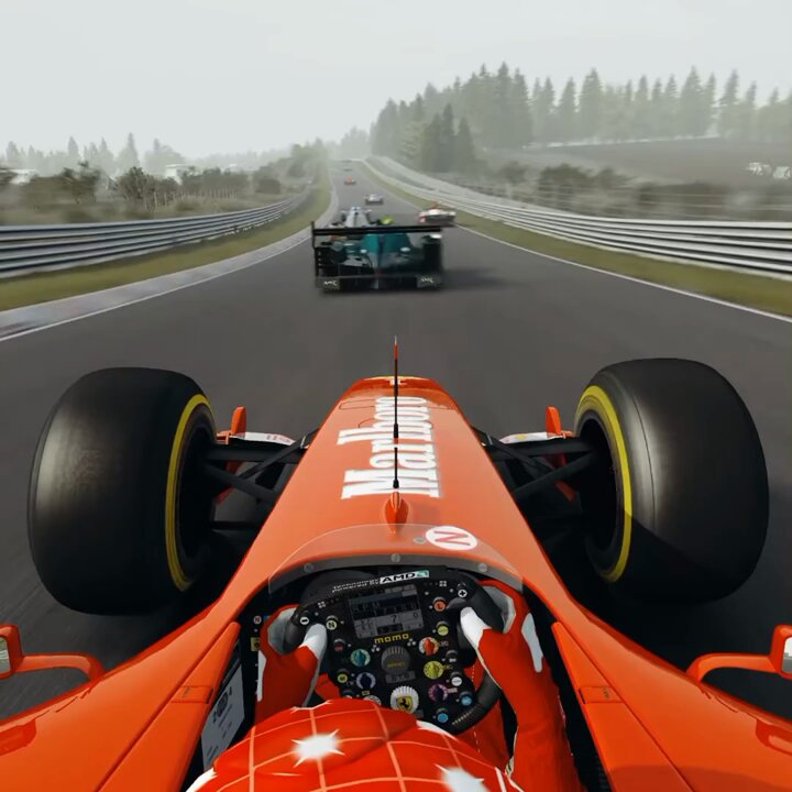 Ferrari F2004 Pushes to the Limit at the Nurburgring . . #F1 #Nurburgring #Ferrarifans