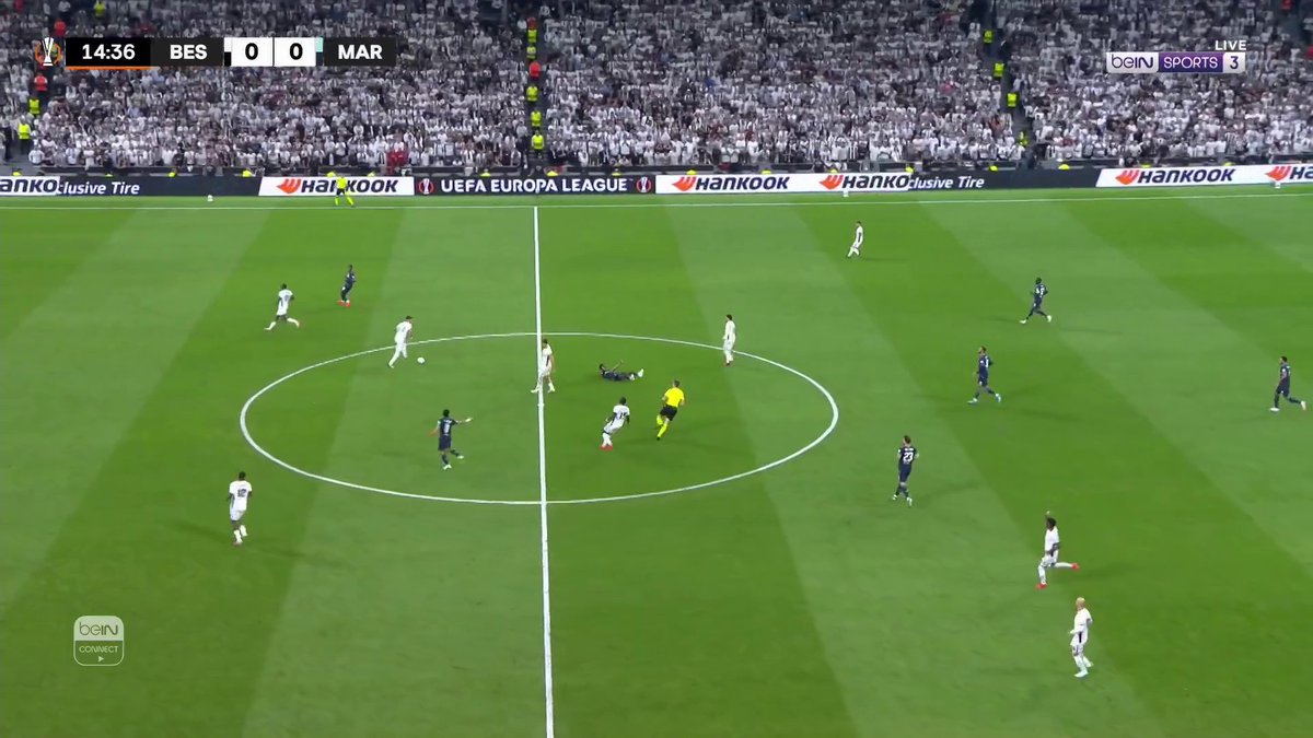 بشيكتاش يتقدم في النتيجة على حساب مارسيليا #الدوري_الأوروبي