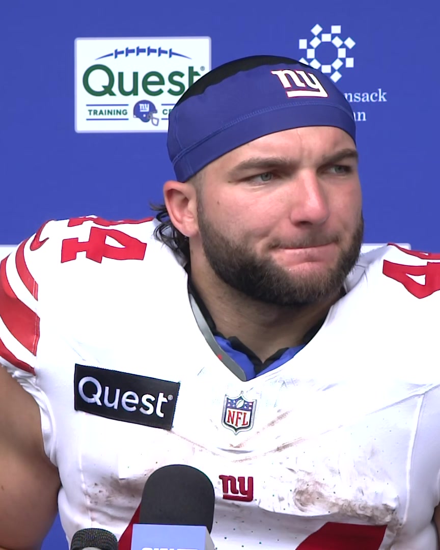 Cam Skattebo says he got a little emotional during the national anthem in his first game back on the field He is asked about how his return was in some ways overshadowed by Malik Nabers and what his process was like