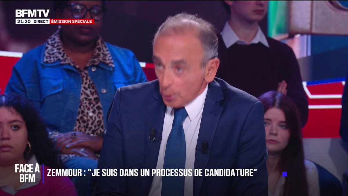 Présidentielle 2027: Éric Zemmour, président de Reconquête, explique “être dans un processus de candidature”