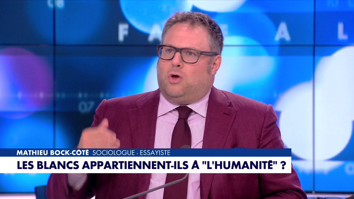 «Les blancs appartiennent-ils à "l'humanité"» : l'édito de Mathieu Bock-Côté dans #Facealinfo