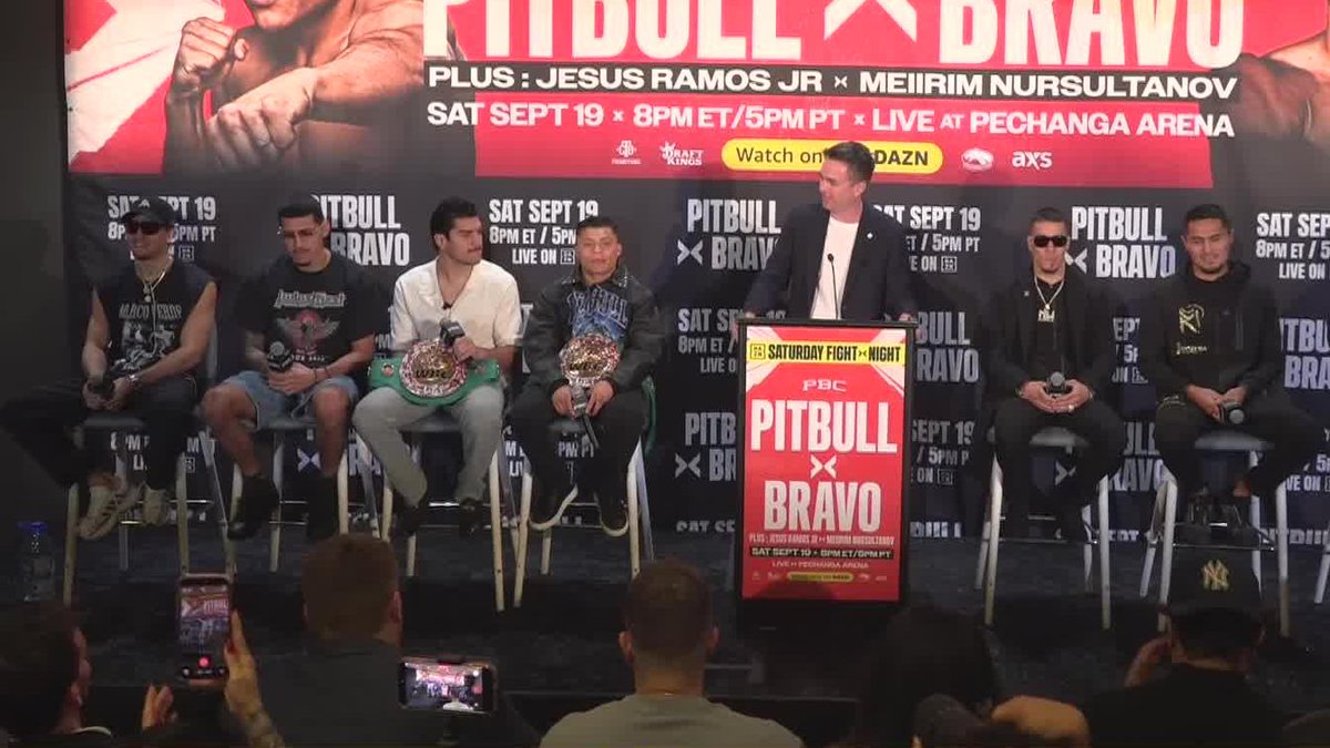 Be on the lookout for 24-1 Jesus Ramos Jr! 👊 #PitbullBravo | Sept 19 | Live on DAZN ▪️