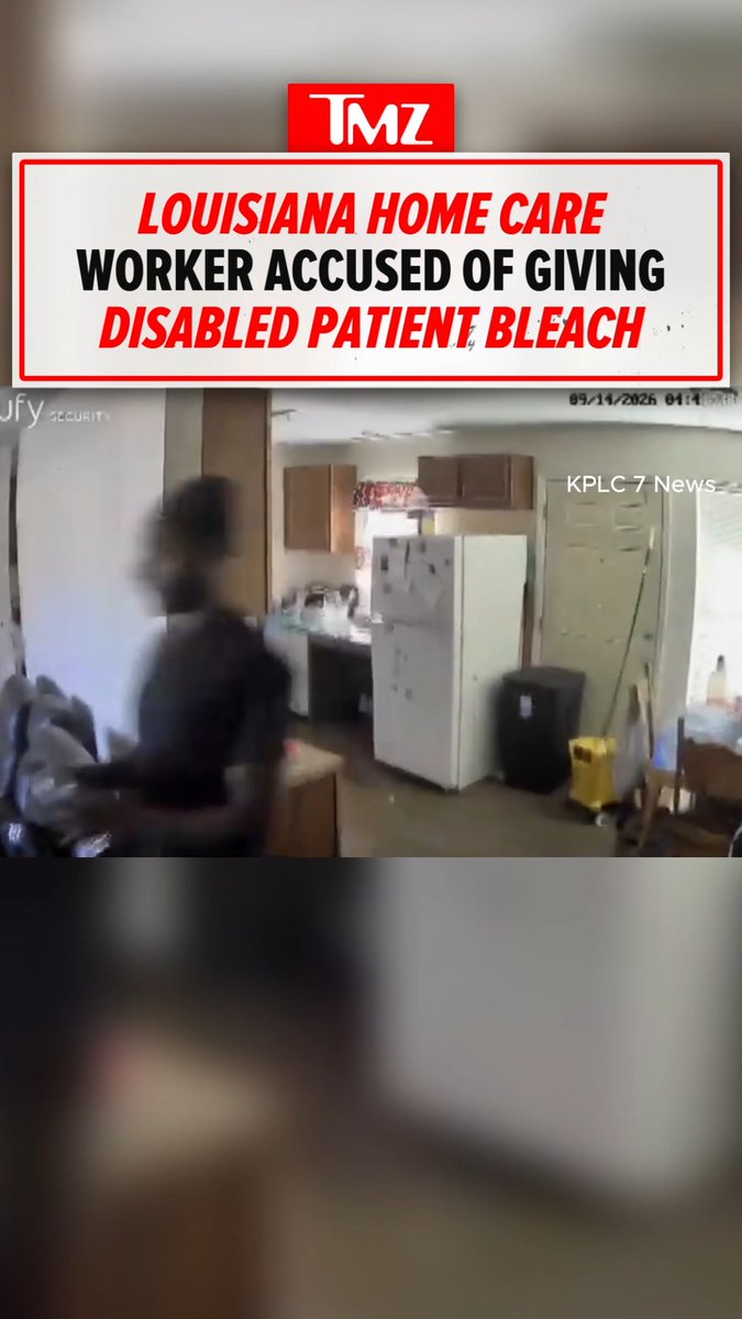 🚨 A Louisiana home care worker is facing serious charges after allegedly being caught on camera pouring bleach into a disabled patient’s drink.