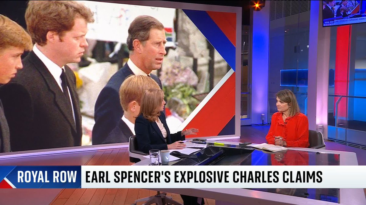 Earl Spencer has claimed Charles was "giddily elated" during a phone call after Diana's death, as new excerpts are released from his upcoming book. Lead UK presenter Sarah-Jane Mee and royal correspondent Laura Bundock discuss ⬇️ 🇬🇧 The UK Tonight: