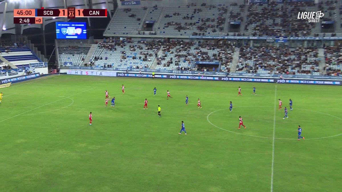 🟥 Rouge direct pour Erawan Garnier ! L'international thaïlandais du SC Bastia est expulsé pour jeu dangereux... 🇹🇭 ❌ #SCBASC