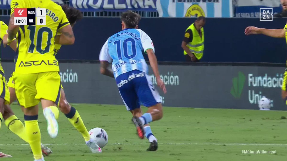 Vaya giro de Larrubia en el gol del Málaga 😮‍💨🌟 #LALIGAenDAZN ⚽