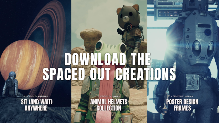 For players who are here for the vibes ✨ Get new poses, stunning headwear, and photo mode frames with these Creations! 🧘‍♂️ Sit (And Wait) Anywhere by Aurelianis: 🐸 Animal Helmets Collection by LJXALKS: 📸 Poster Design Frames by Higeyosi: