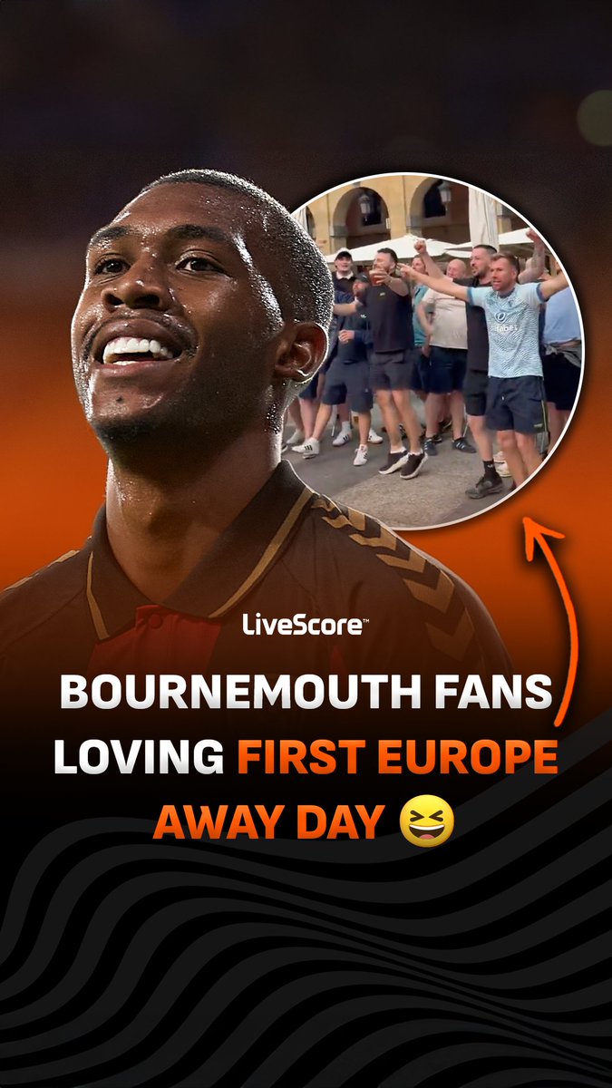 Bournemouth fans sure made themselves heard ahead of their first ever European fixture 🗣️🙌 A long awaited first appearance for the Cherries 🍒