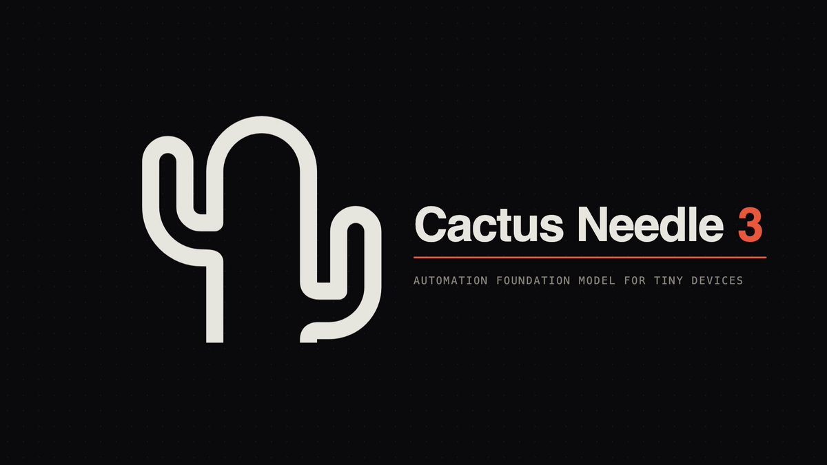 We release Needle 3: A Sliceable 8-29MB automation foundation model that can match DeepSeek V4 Flash. One set of weights, every depth from 2 to 20 layers a model of its own, 25-121M parameters at CQ2-bit, built on our Simple Attention Networks and running locally at up to 4k tokens/sec decode speed on a Raspberry Pi 5. Needle does not chat. Every turn is a function call: give it the tools your app exposes and it picks the right ones and fills every argument from what the user said, or hand it a schema and it returns a typed record. Ask for something no tool covers and you get an empty list, not a guess. That trade is lets 121M parameters trained on 360B tokens of structured data beat models 10x their size on mobile tool calls and match 2-3x bigger models on structured JSON extraction. It runs on mobiles, wearables, smart home devices, small robots and microcontrollers, with prebuilt engines for macOS, Linux, Windows, Android, iOS, watchOS, tvOS, the browser and WASI hosts. Try it in your browser:
