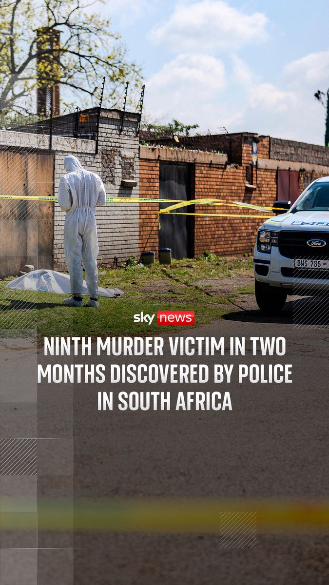 Sky’s Yousra Elbagir speaks to South African police after the discovery of the body of a murdered woman near Johannesburg. It is the ninth in just two months, and the sixth in a week. Read more:
