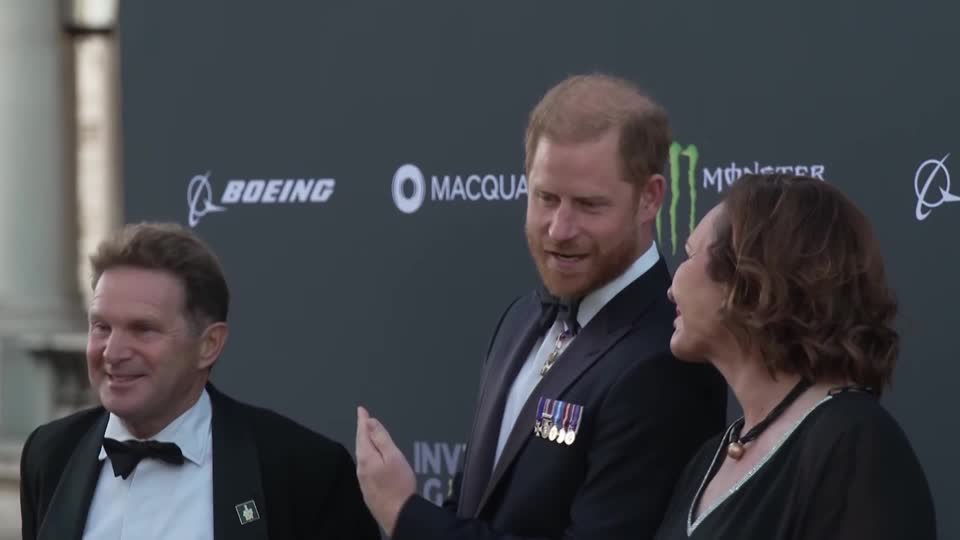 Britain's Prince Harry made his first public appearance since he and his wife Meghan returned to Britain after six years in California, saying, ‘It's good to be back on British soil’