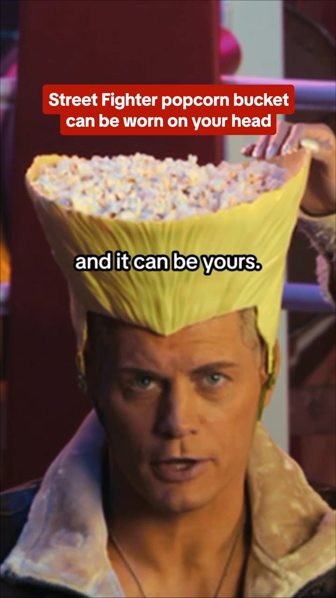 This popcorn bucket is perfect for the people sitting behind you in the theater