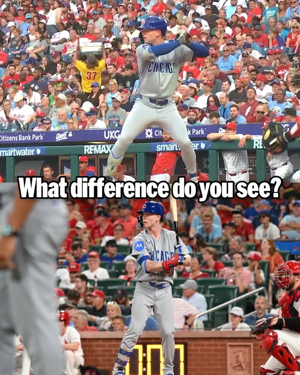 Pete Crow-Armstrong made a major swing adjustment midseason that turned his year around 👀 What difference do you see?