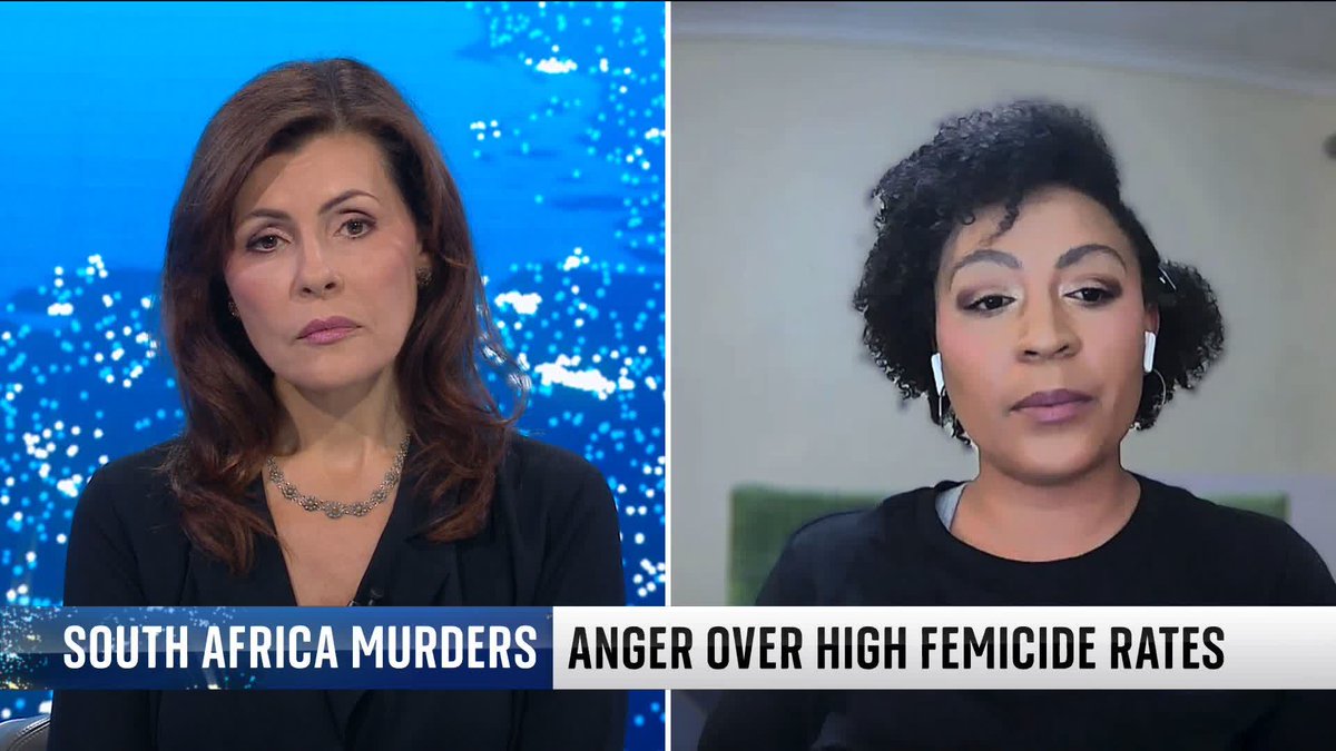"We need to have more meaningful conversations about why violence even exists in our society." Barbara Serra speaks to Merlize Jogiat, of Women for Change, after a series of murders in South Africa. Nine women have been killed in eight weeks. 🔗