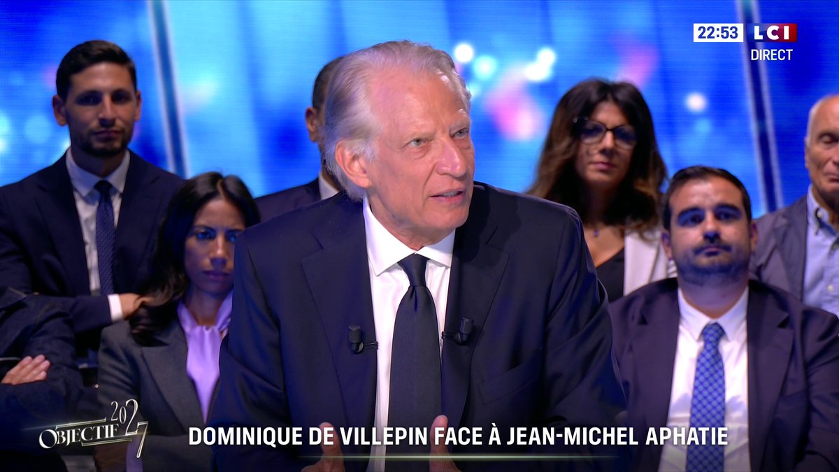 🗣️ "Je pense que la France doit reconnaître les drames, les fautes, et les crimes qui ont été commis en Algérie " : Dominique de Villepin 📺 Objectif 2027 avec Darius Rochebin sur LCI