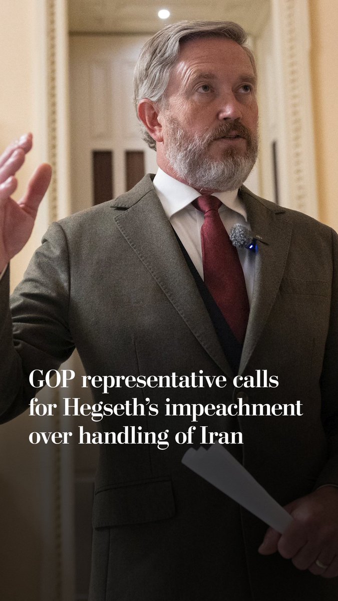 Rep. Thomas Massie (R-Kentucky) moved to force a vote to impeach Defense Secretary Pete Hegseth over his handling of the war in Iran. House members have since departed for a seven-week recess ahead of the midterms.