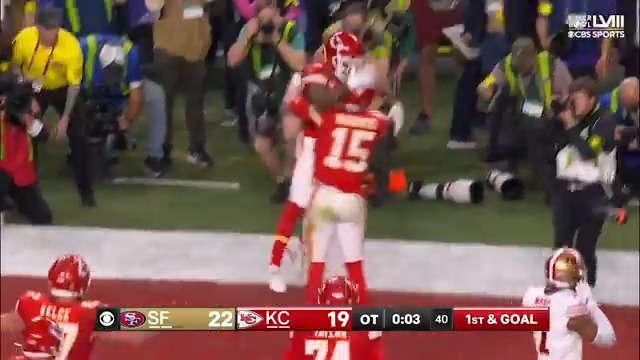 The Chiefs game winning OT drive to win the Super Bowl 🔥