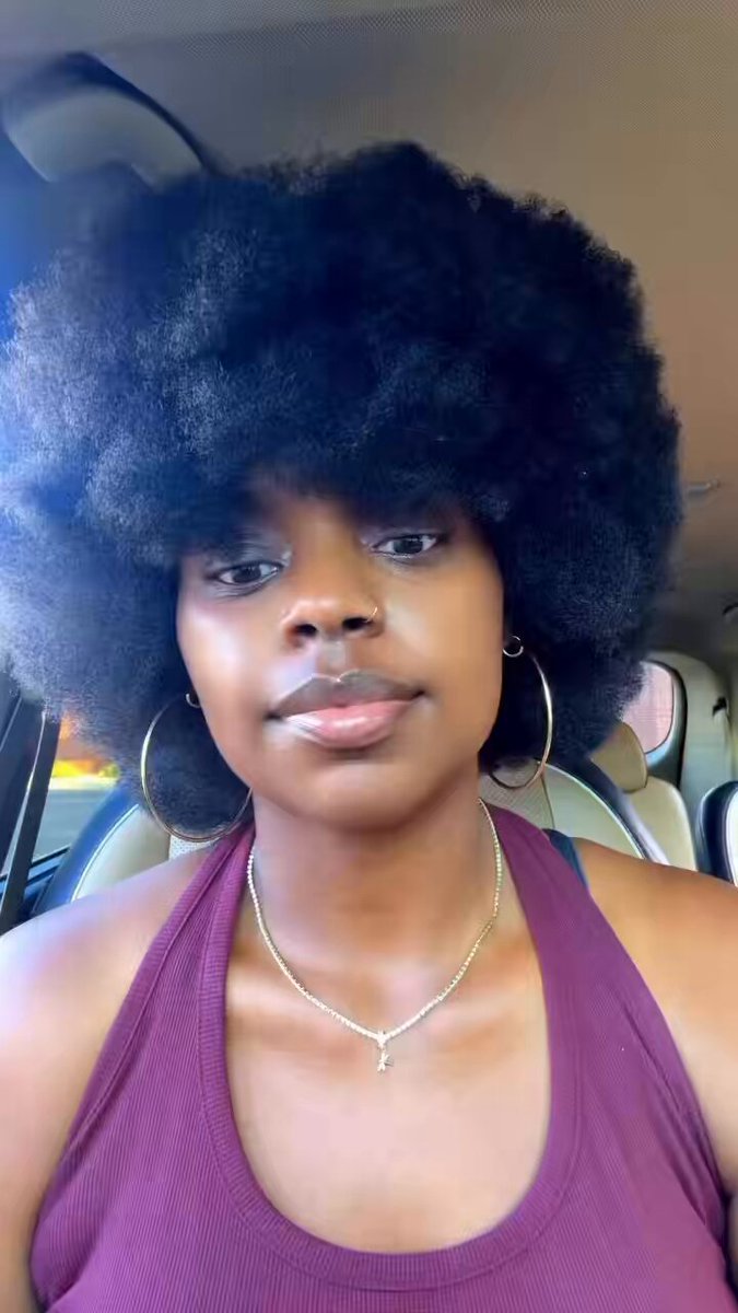 Black woman look like beautiful Trees